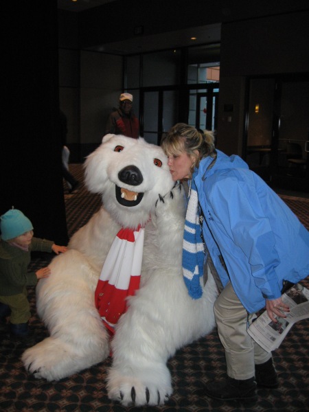 Audrey and the Coke Polar Bear